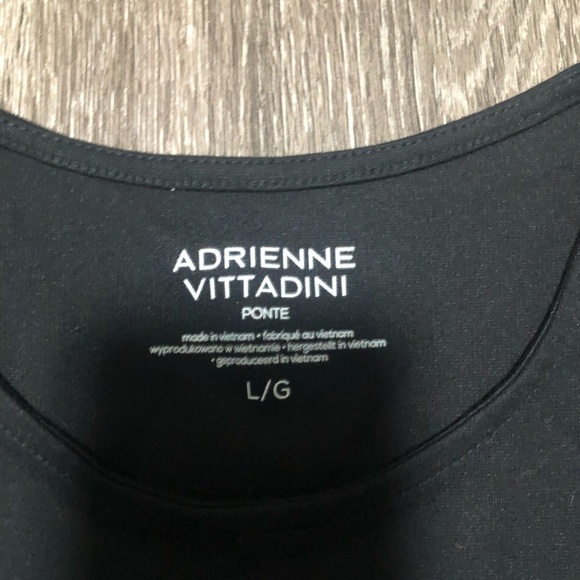 Adrienne Vittadini Black Sleeveless Tank Top L - Picture 2 of 2